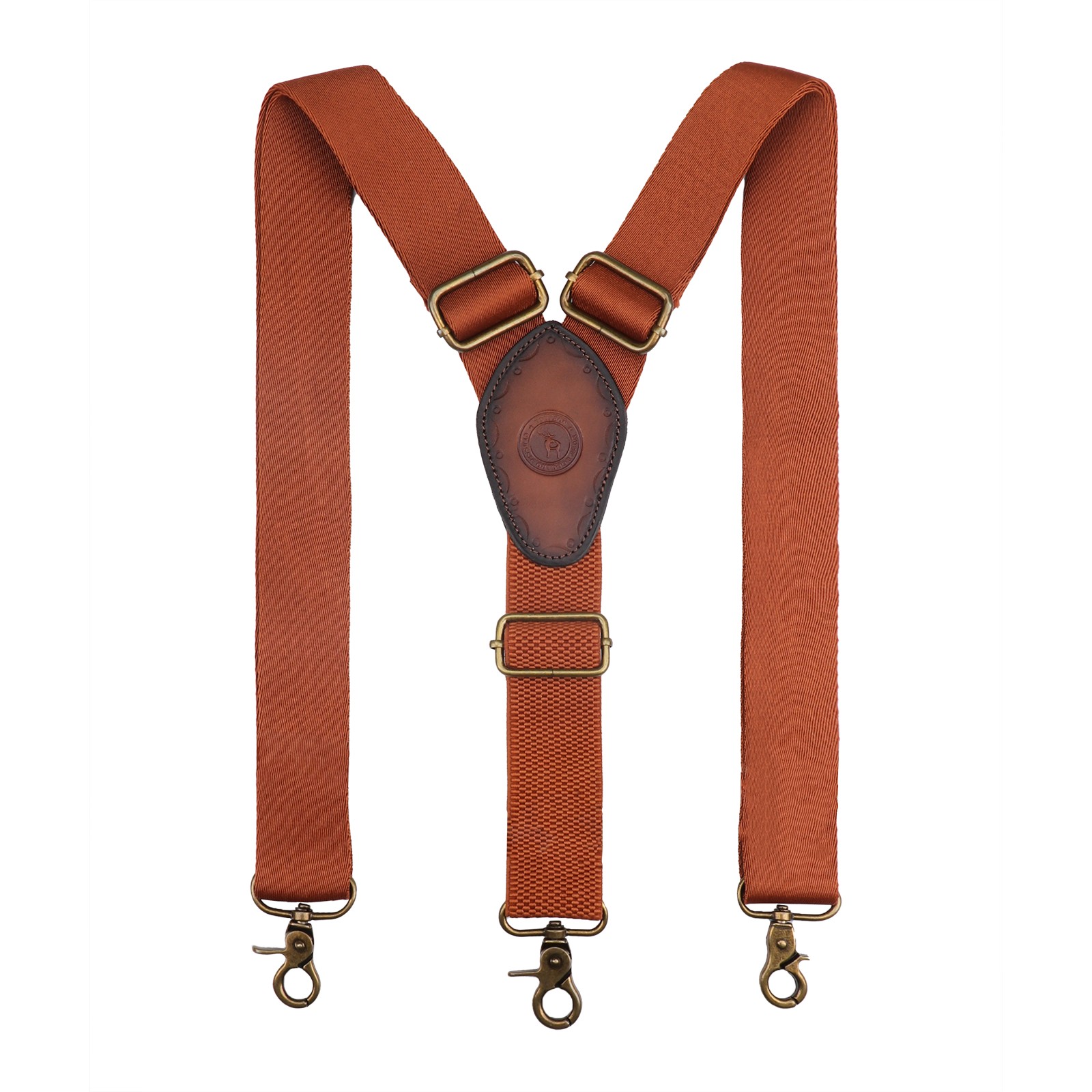 Tourbon Men's Suspenders Y Back Adjustable Y-Shaped Hooks Pants Braces Nonslip