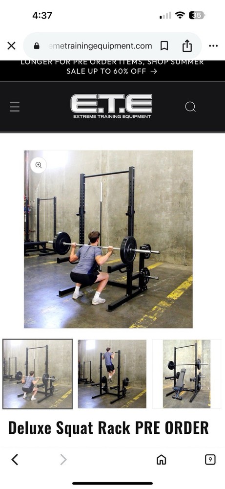 DELUX SQUAT RACK Multi-Functional Power Cage with Pull-Up Bar *DELIVERY AVAIL*