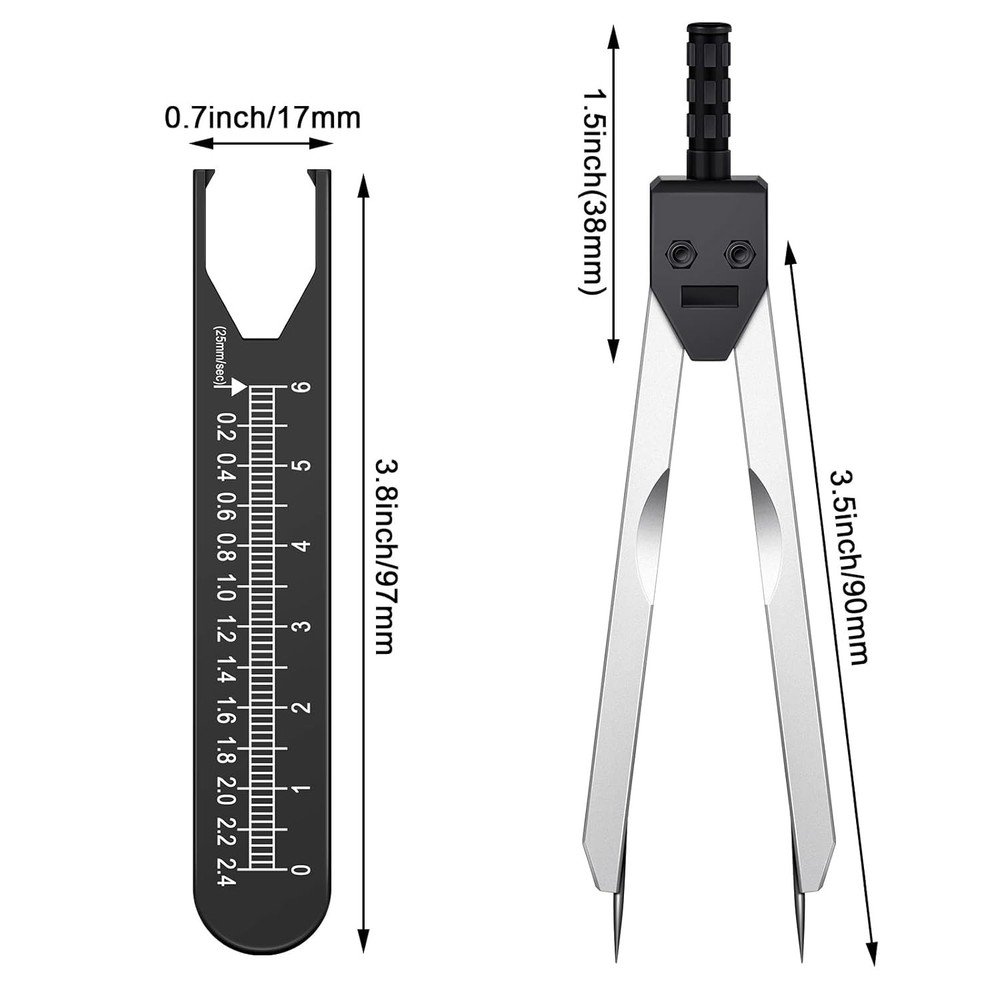 EKG Measuring Tool with Ruler - Electrocardiogram Drafting