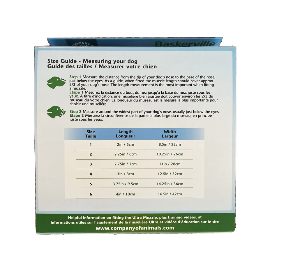 Baskerville Dog Ultra Muzzle Safe & Comfortable Soft Plastic Black Size 4