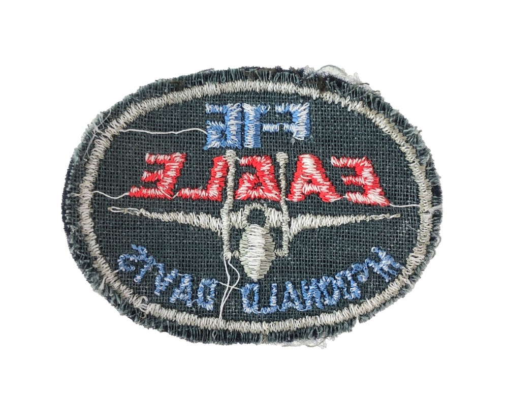 Vintage Embroidered Patch McDonald Davis F-16 Eagle 2.5 x 2"