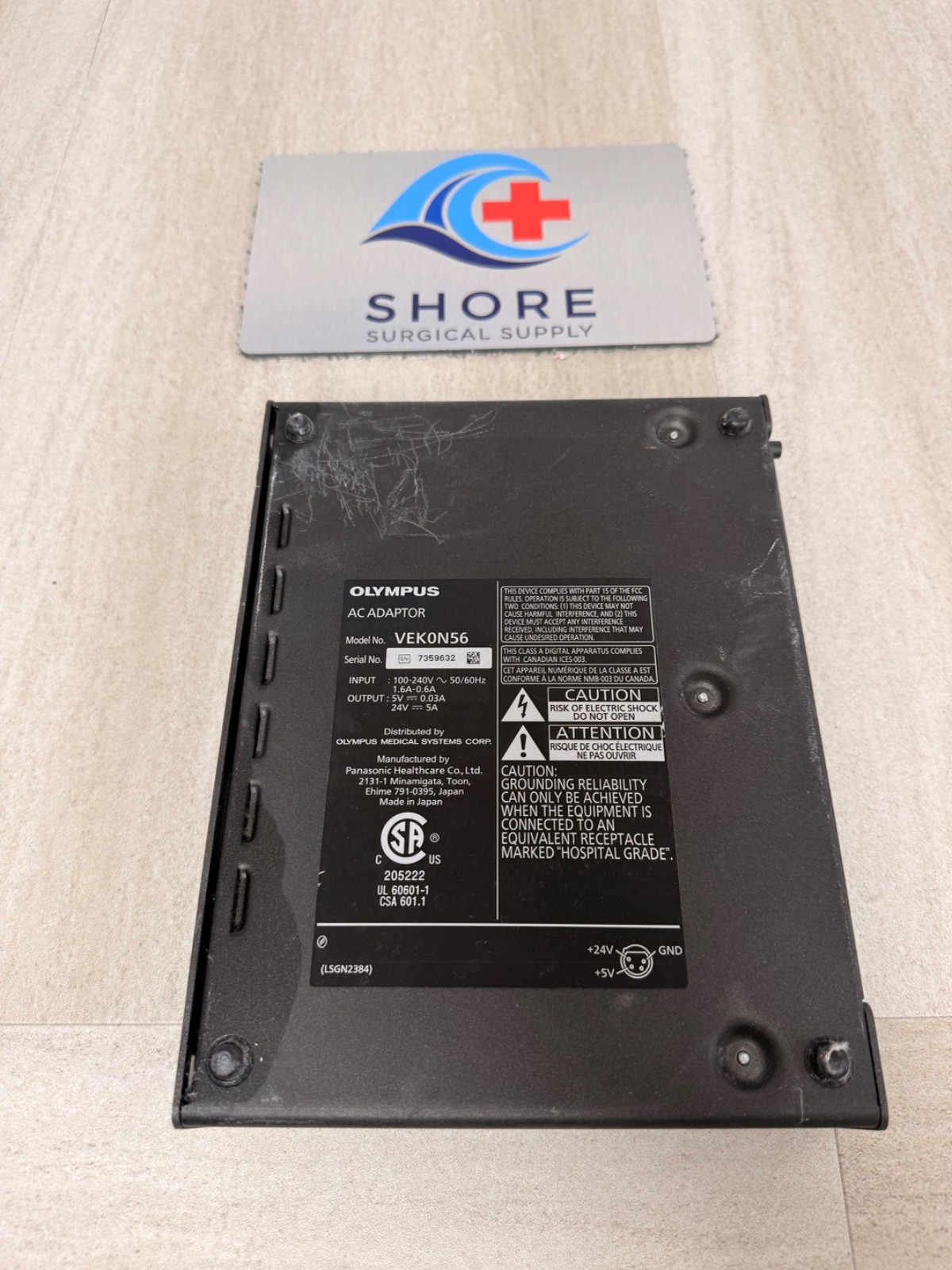 Olympus REF VEKON56, PN: VEK0N56 Power Supply for Olympus Monitor 2603