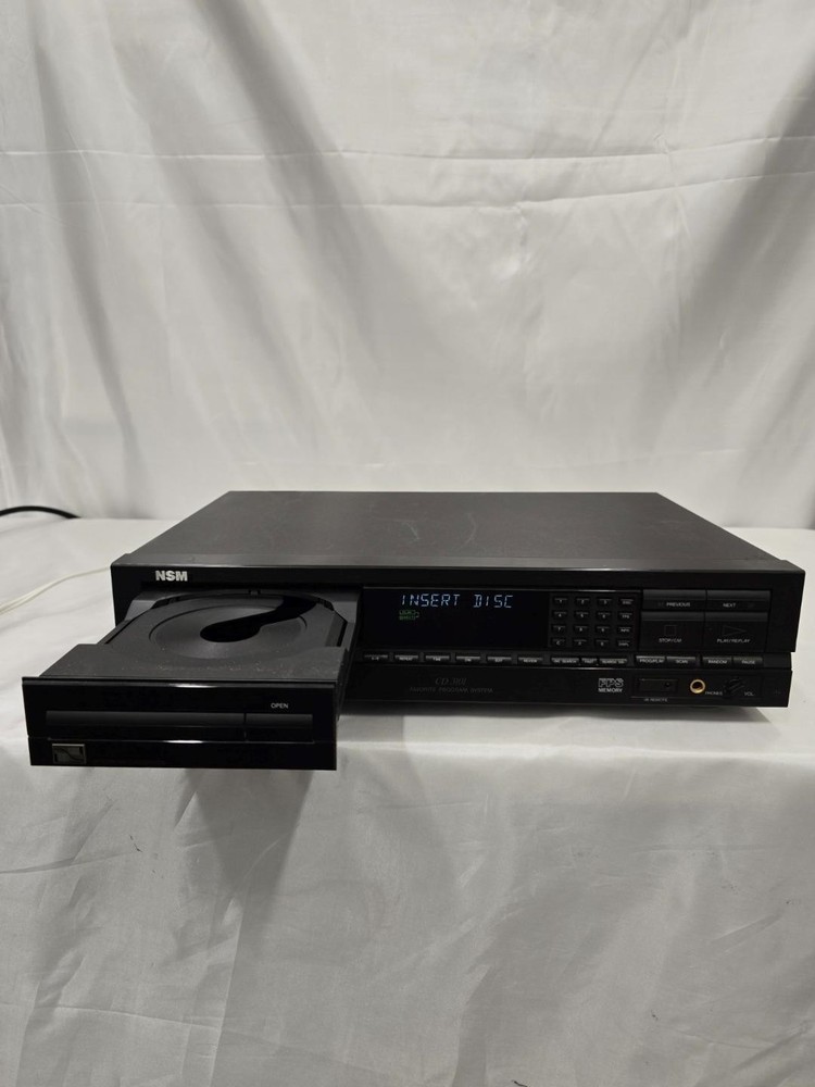 NSM CD 100 Disc Library System CD3101AC + CD3101 Untested Powers On