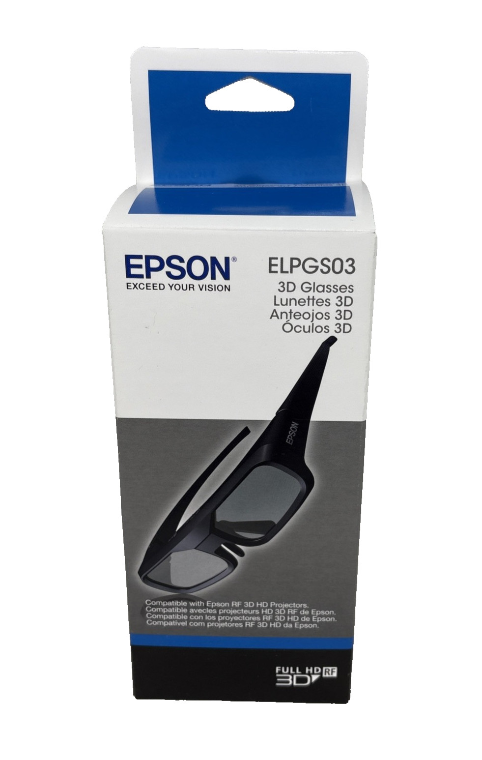Epson Active 3D Glasses ELPGS03 for Epson RF 3D HD Projectors