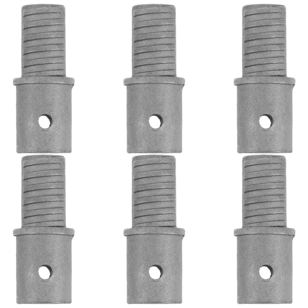 6 Pcs Broom Pole Adapter Handle Threaded Tip Ferrule Replacement