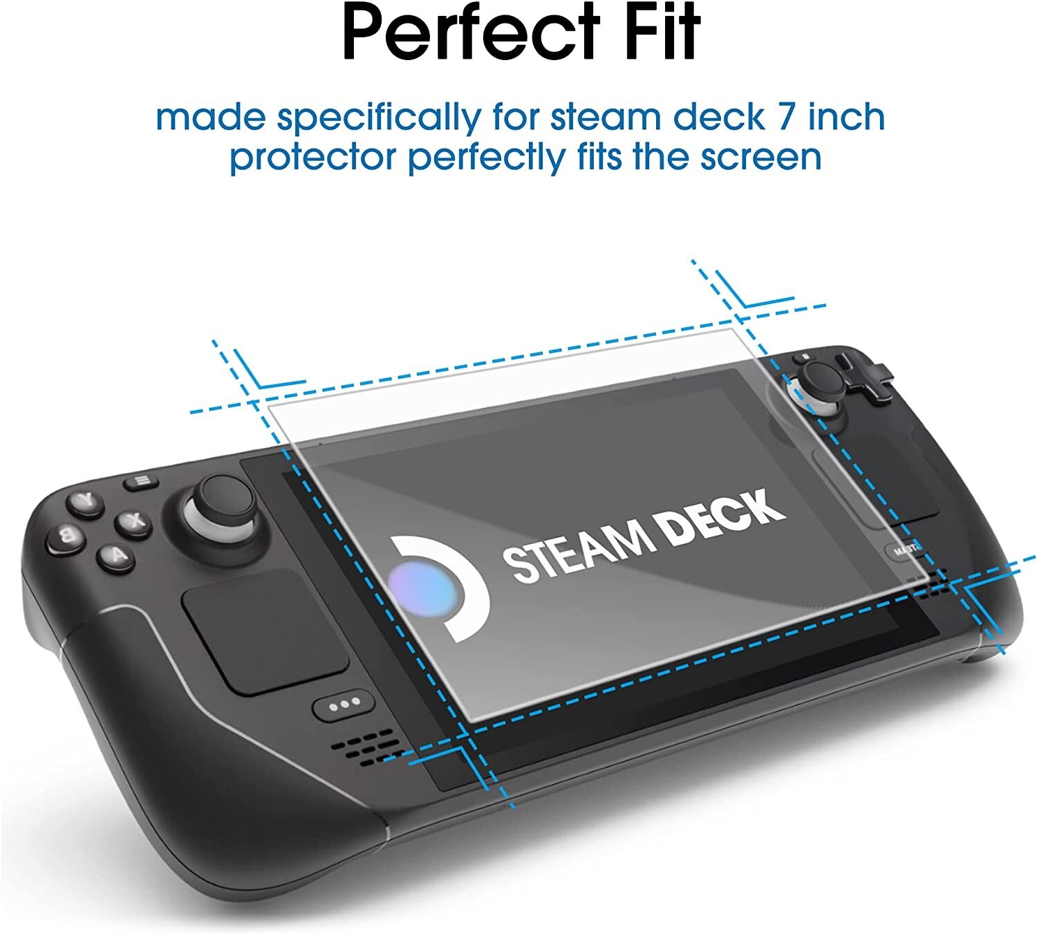 (3-Pack) amFilm for Steam Deck 2021, 2022/OLED 2023 Tempered Glass Protectors
