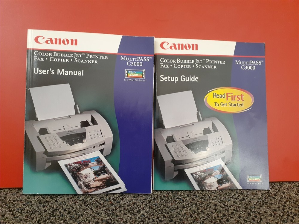 "Vintage"  Canon MultiPASS C3000 User's Manual and Setup Guide