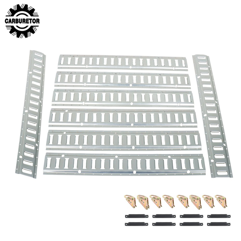 24 Pcs 3 Ft Silver E Track Rails Complete Kit With Mounting Hardware For Trucks