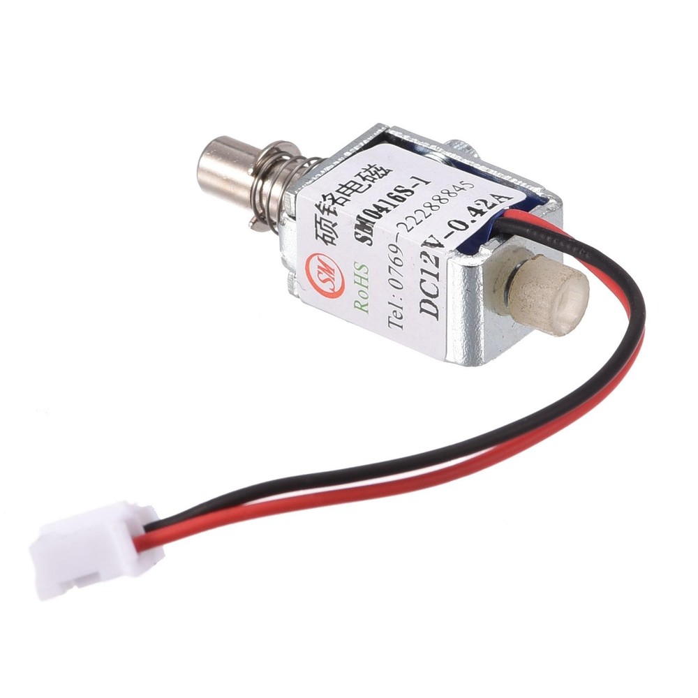Mini Electromagnetic Solenoid Push Pull Type DC12V 0.42A,