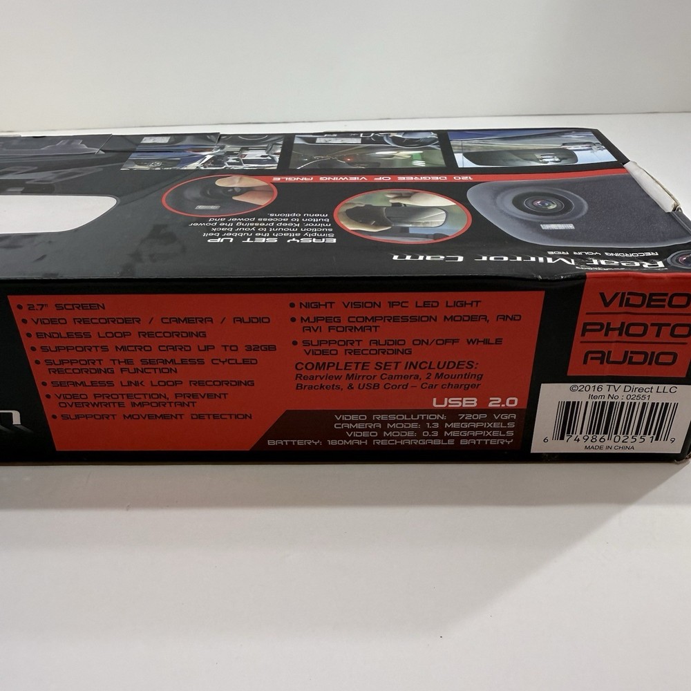 Car Recorder Rear Mirror Cam