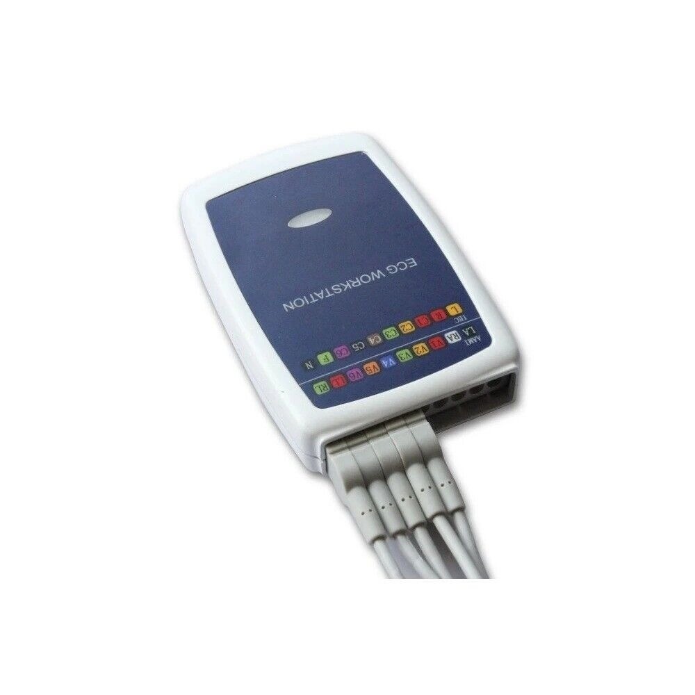 12-Lead Resting ECG/EKG Machine with PC Analysis Software & Reporting