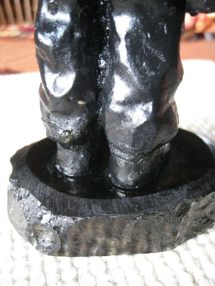 🇺🇸 😃 ⚒️ 🔥 vintage coal miner statue
