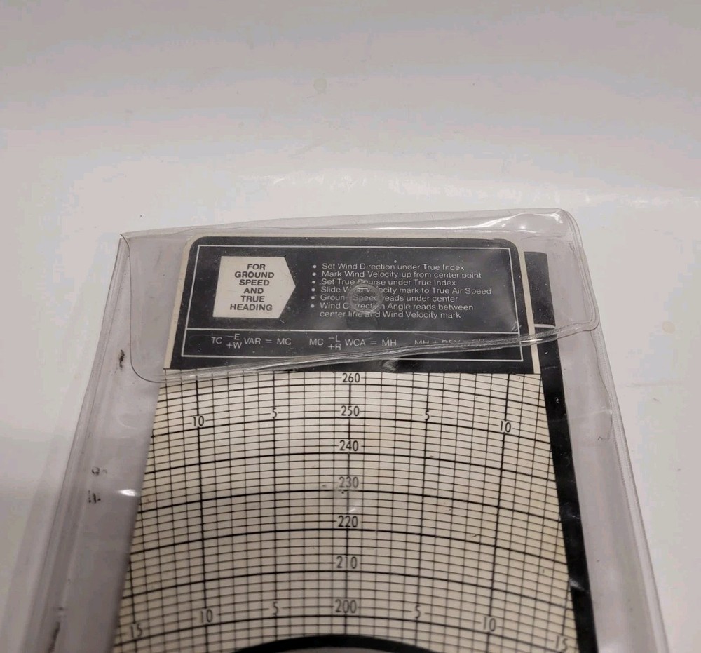 ASA Flight E6-B Computer With Manual And Plastic Case