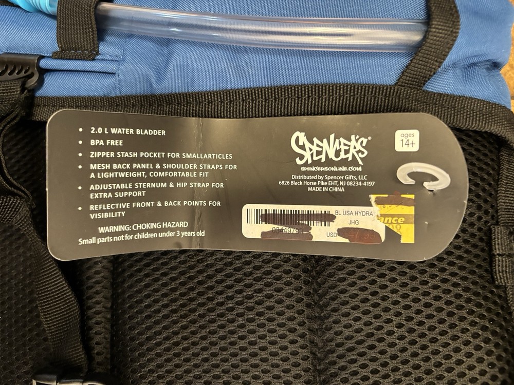 Hydration Pack USA Flag 2.0L Hydration Bag. New