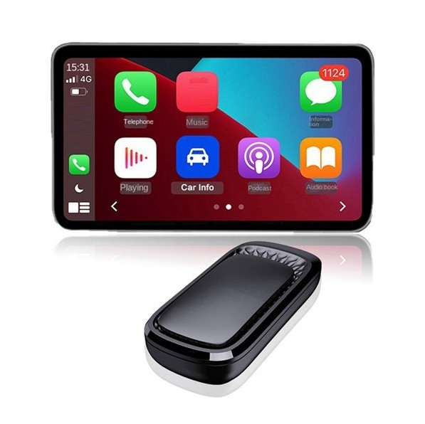 USB Wireless CarPlay Adapter For iPhone Apple Wireless Dongle Plug ＆Play Black