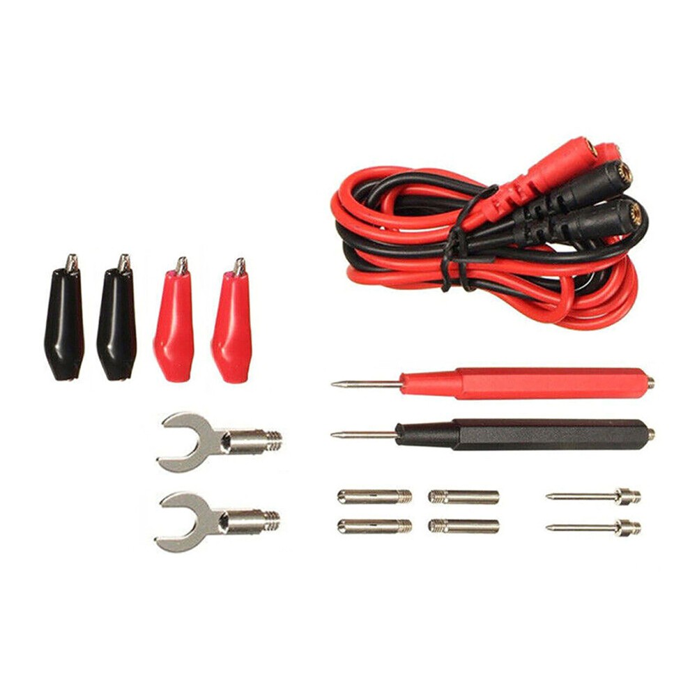 16Pcs Multifunction Digital Multimeter Probe Test Leads Kit For Volt Meter
