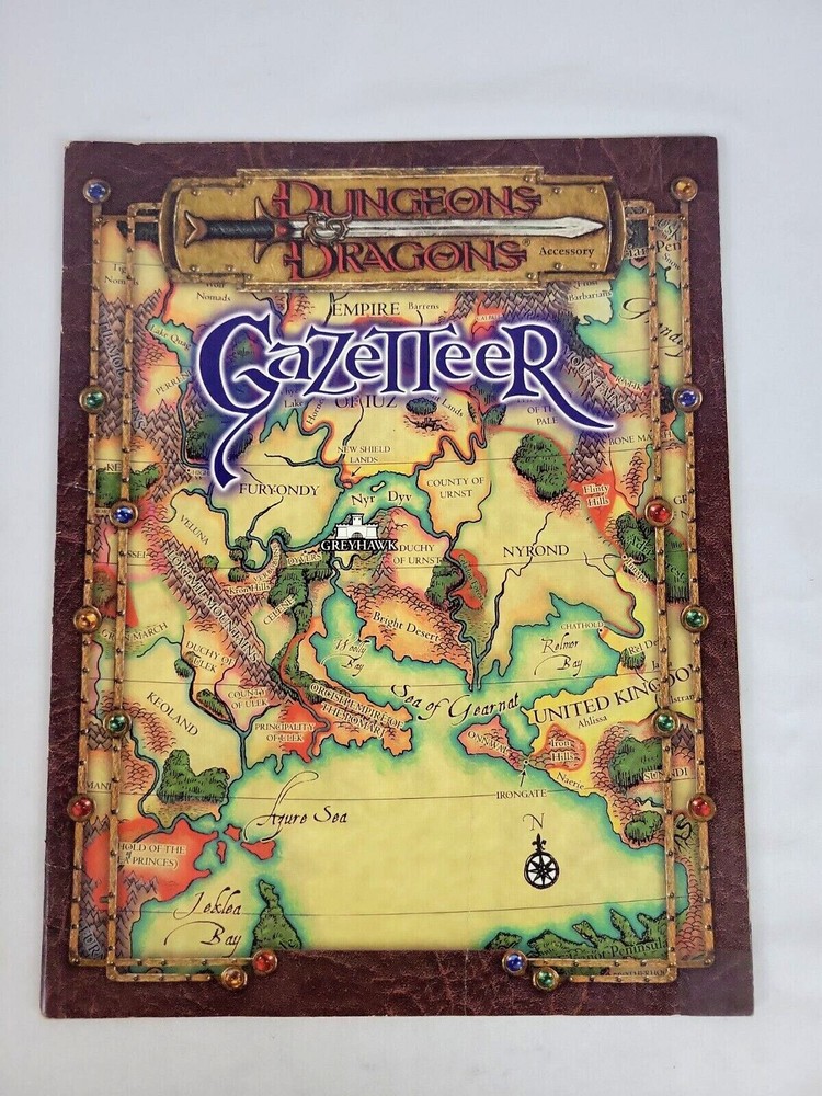 D&D 3.0 WOTC Gazetteer Accessory Missing Map
