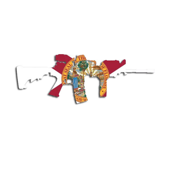 Florida State Shape AR15 Sticker Decal
