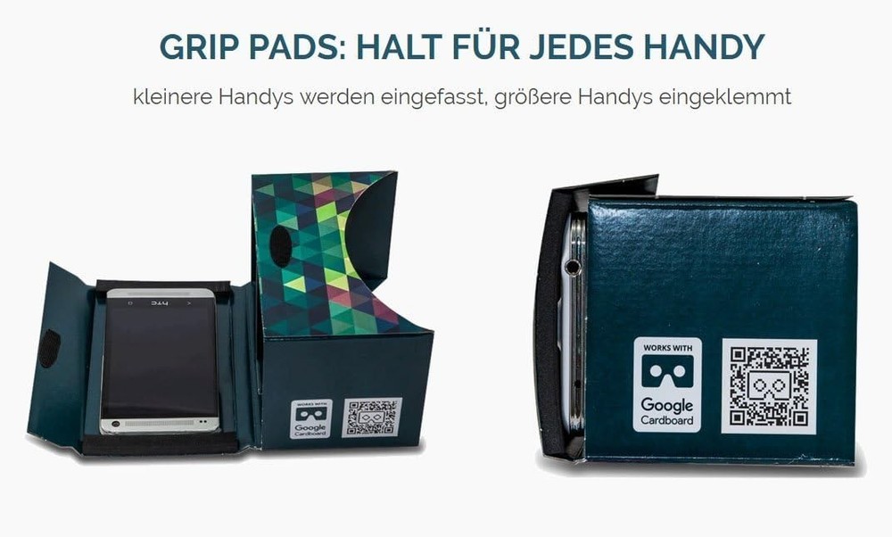 Universal Google Cardboard VR Goggles: Includes Cushion & Sweatproof Features