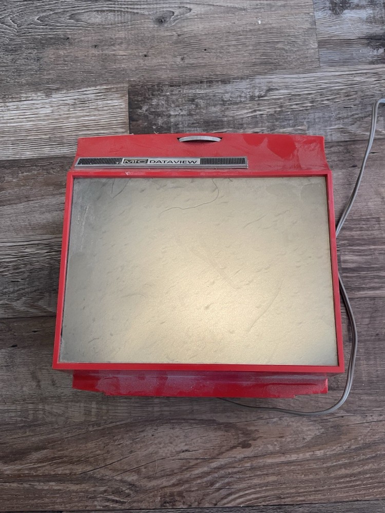 Vintage MIC Dataview Red Overhead Projector Working Tested