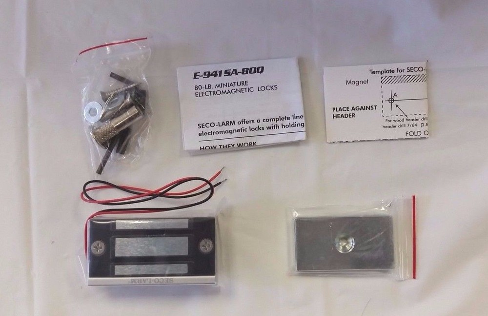 Seco-Larm Electromagnetic Lock, 80 pounds [E-941SA-80Q]