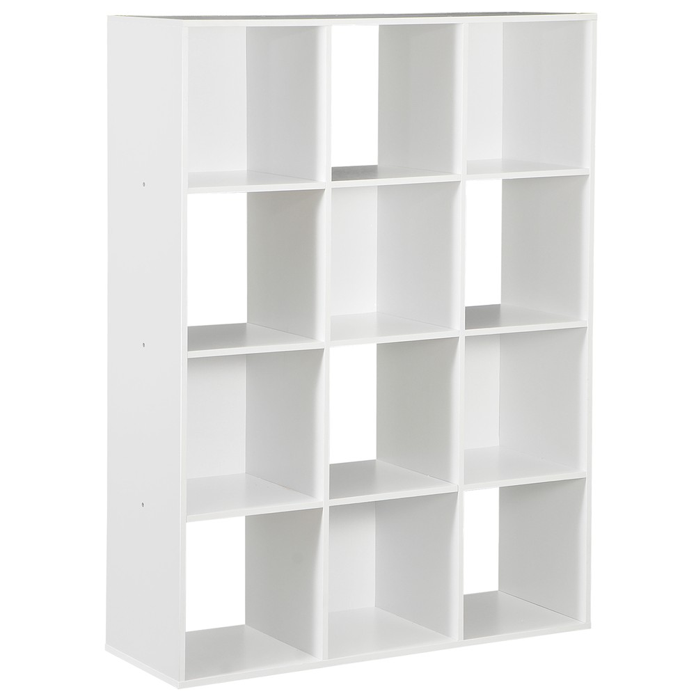 12 Cubes Organizer Bookshelf Personalized Storage Display Cabinet, White