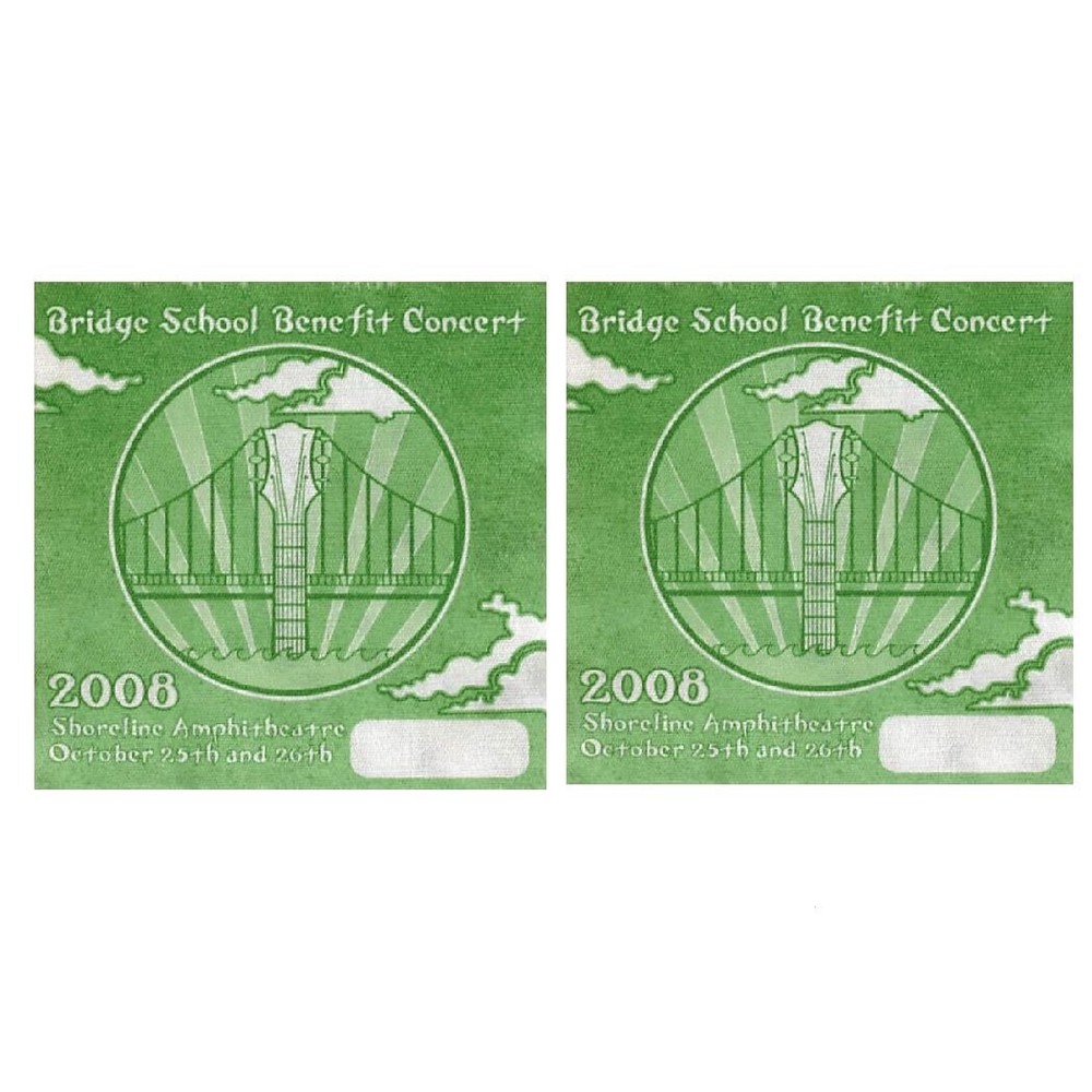 22nd Annual Bridge School Benefit Backstage Pass  2008 Bundle 7