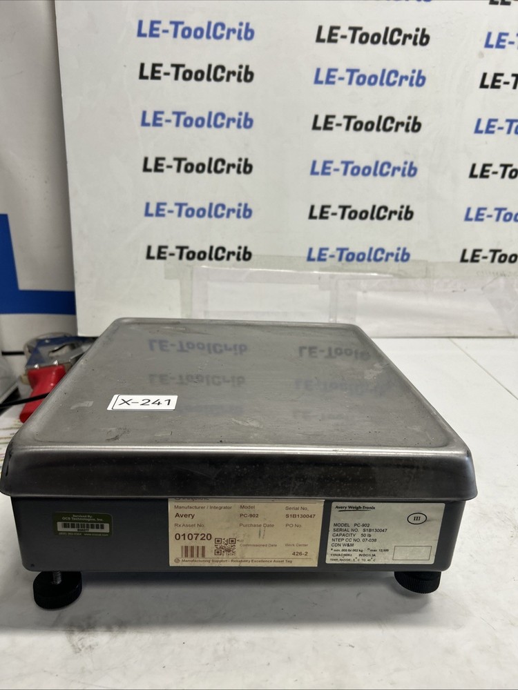 Avery Weigh-Tronix PC-902 Digital Bench Scale Indicator X-241S
