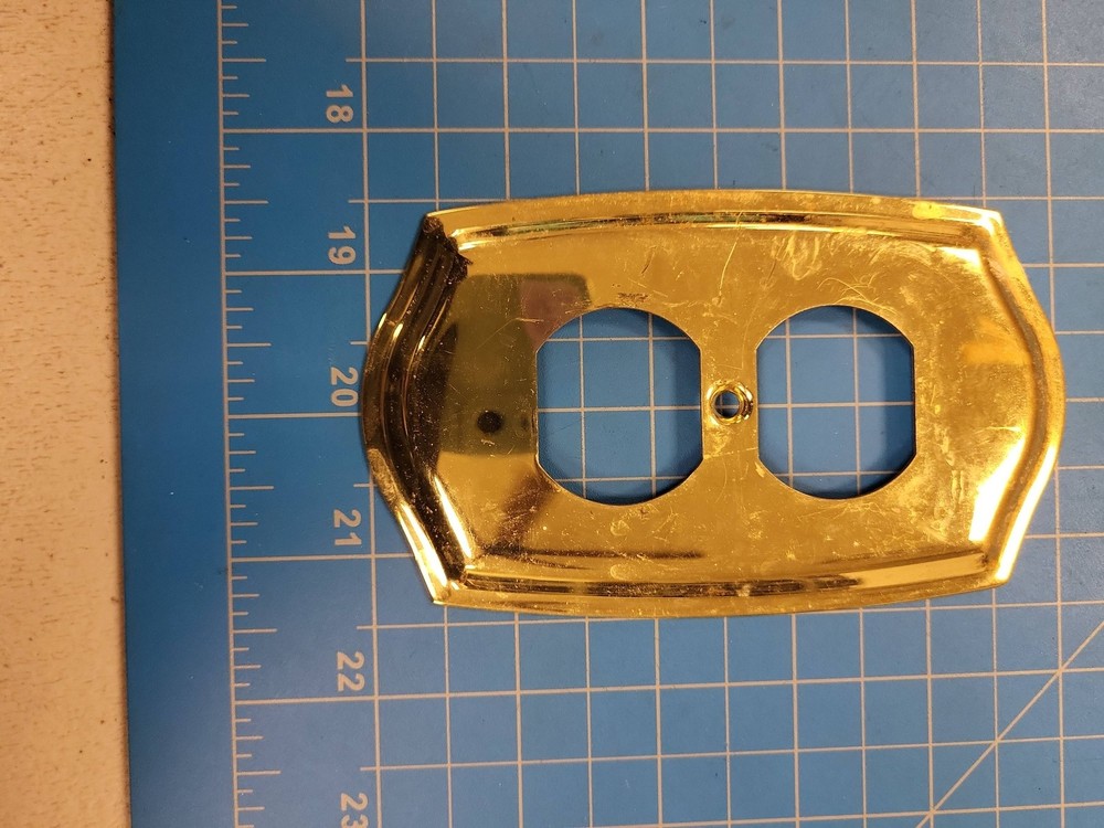 Vintage Brass Outlet Switch Cover Plates Wall Decor Electrical Hardware