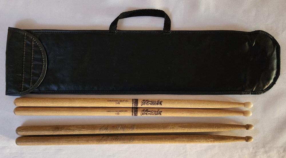 Pro-Mark Millenium II 5B & LA Special Drum Sticks with Case Hickory