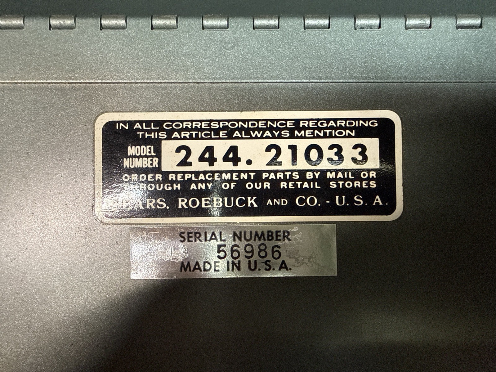 Vintage Sears Penske 244.21033 Automotive Analyzer With Leads