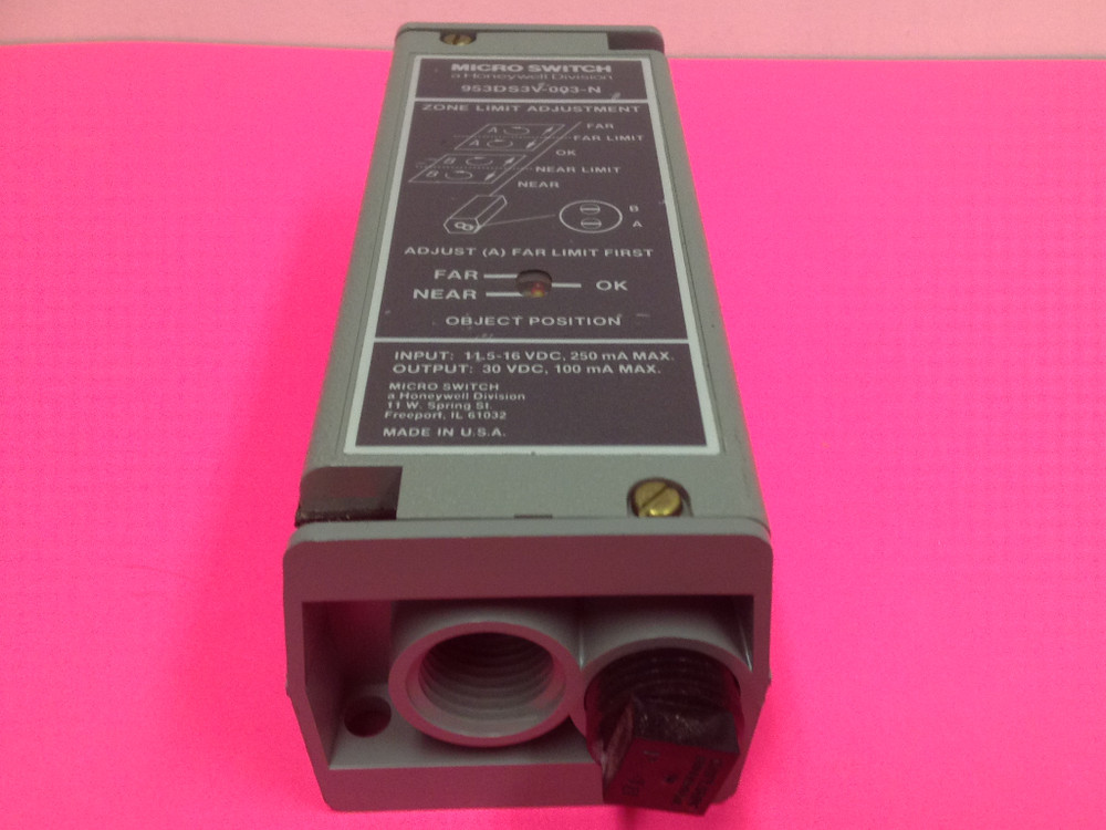 MICRO SWITCH - Catalog #953DS3V-003-N - UNUSED