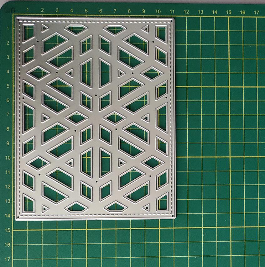 Rectangle Frame Background Metal Cutting Dies Embossing Stencils Scrapbook Mold