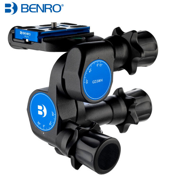 BENRO GD3WH 3-Way Geared Head Tripod Head