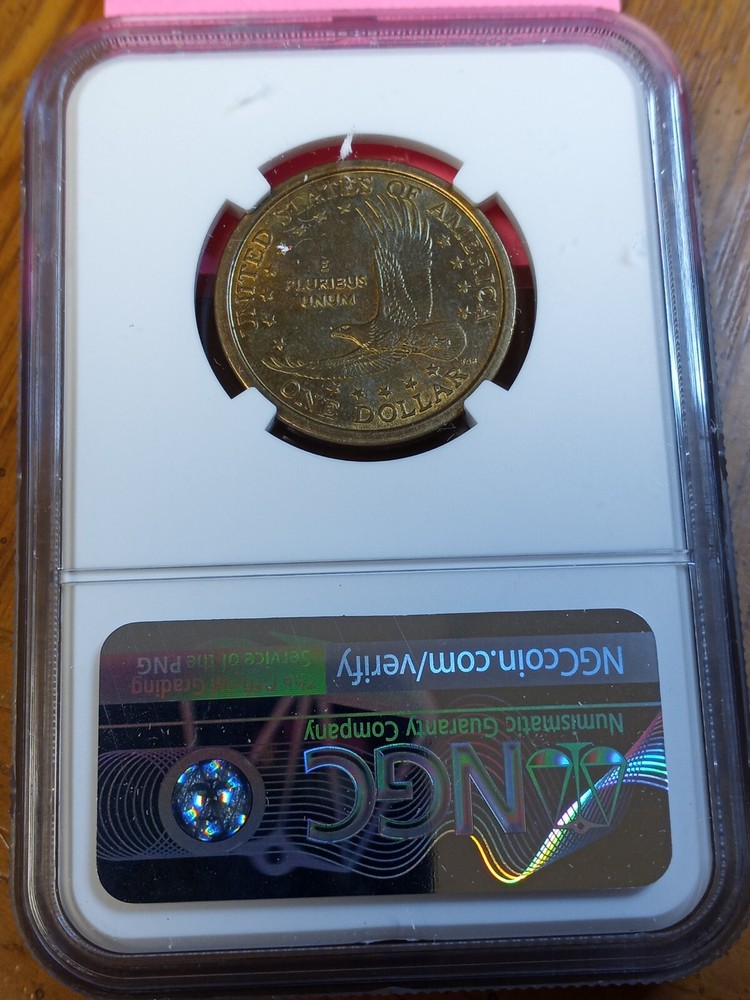 2000 P Sacagawea Dollar Speared Eagle Variety MS65
