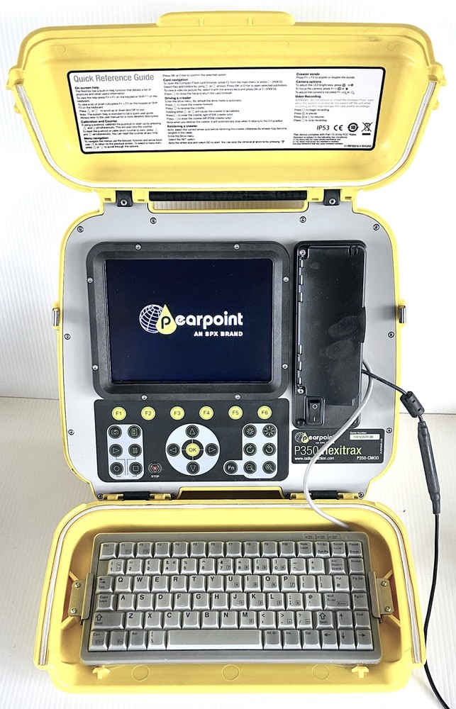 SPX Pearpoint P350 Flexitrax Crawler and Camera Controller for Sewer Drain Pipe