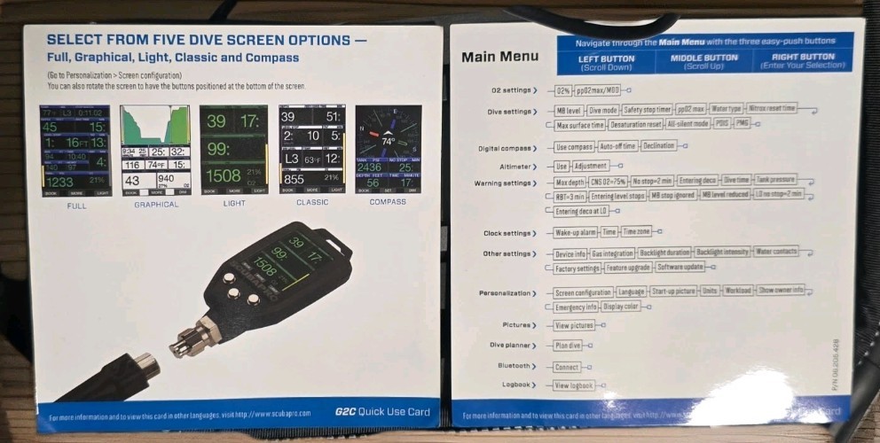 Scubapro G2 Dive Computer