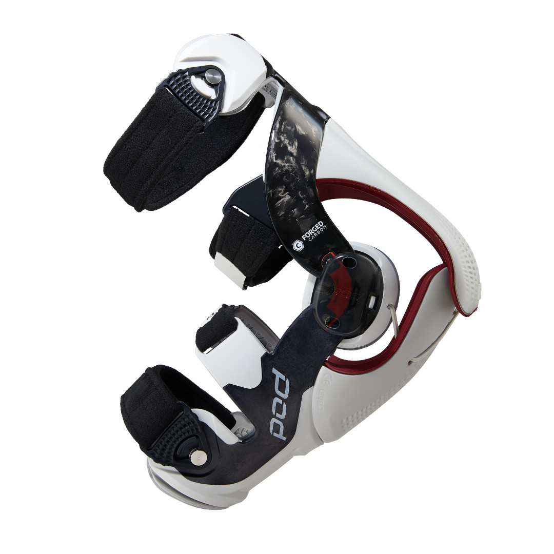 Pod K8 3.0 Knee Brace Carbon (Rt) Carbon/White Lg Protective/Safety