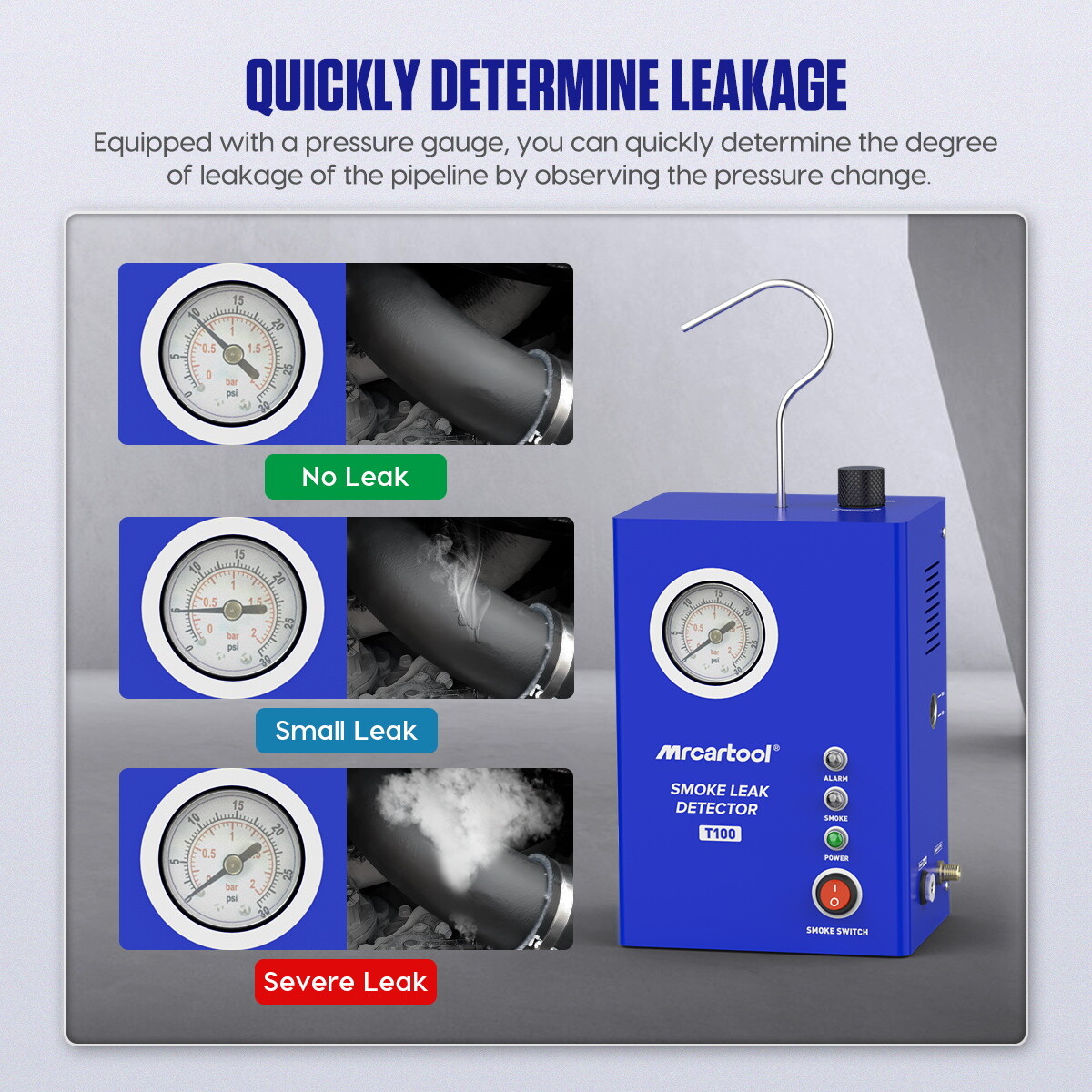 Auto EVAP Smoke Machine Exhaust Intake Vacuum Diagnostic Smoke Leak Detector NEW