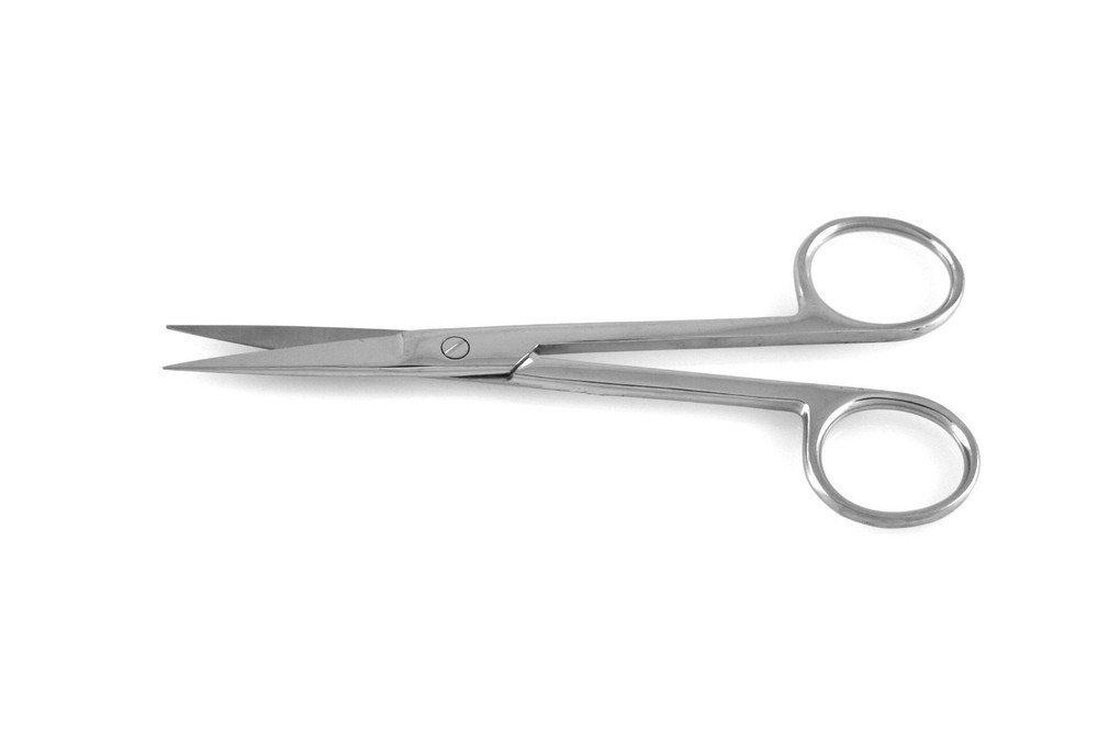 6pcs Operating Scissors 4.5" Straight Blades Sharp-Sharp Points