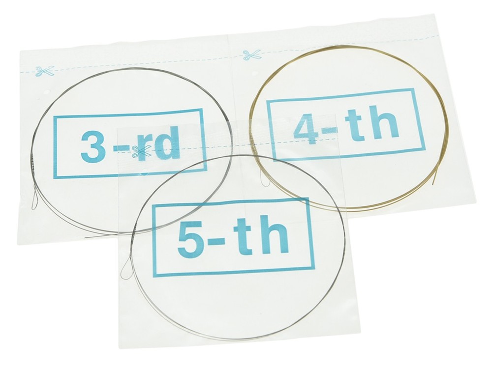 5 Sets Plated Steel 5 String Banjo Strings Coated Copper Alloy Wound Strings