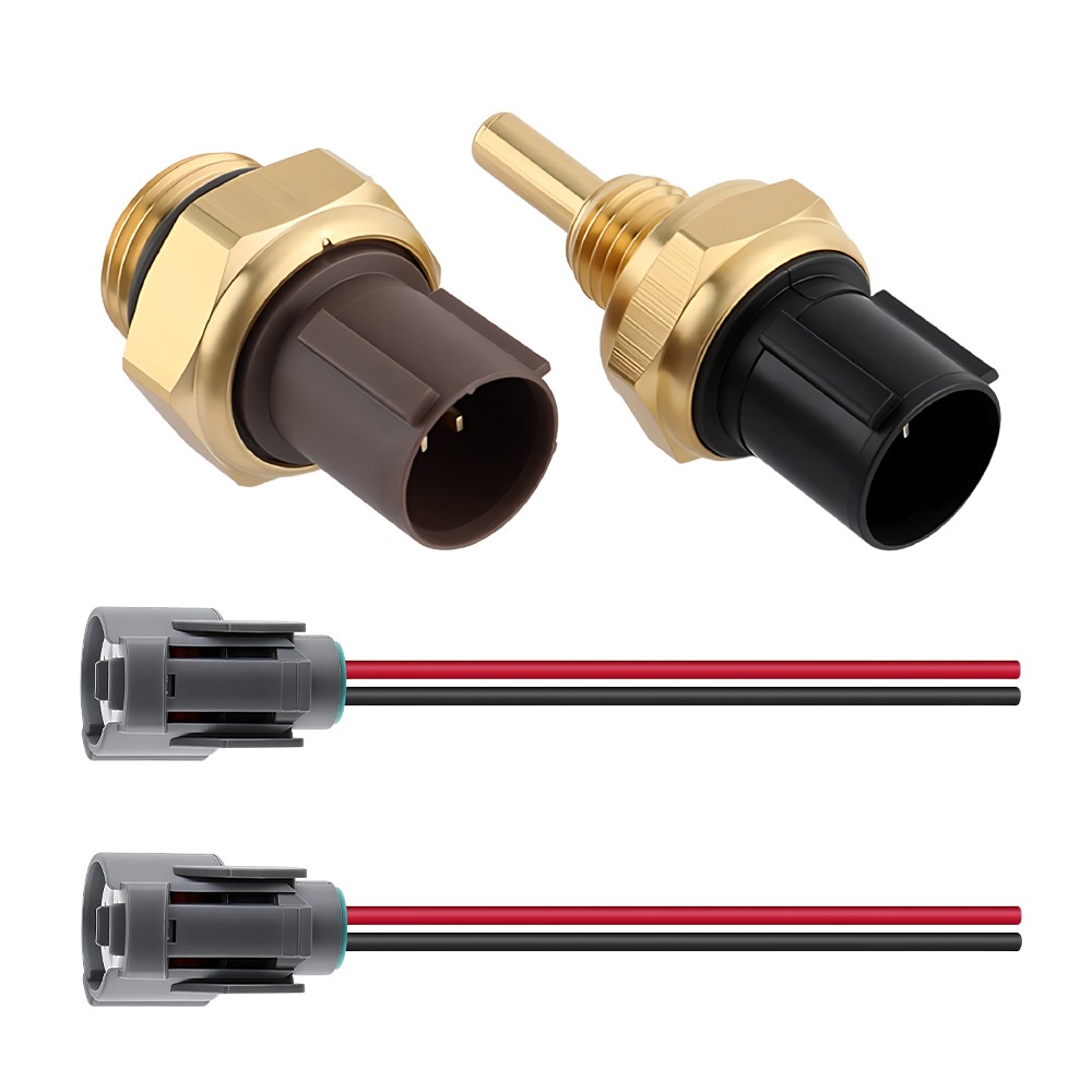 Cooling Fan Control Switch & Coolant Temperature Sensor with Wire Plug For Honda