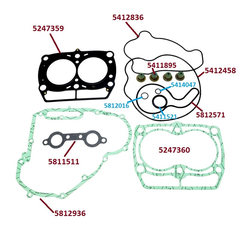 FOR POLARIS RZR RANGER SPORTSMAN 800 REBUILD ENGINE KIT CRANK CAM SHAFT PISTONS