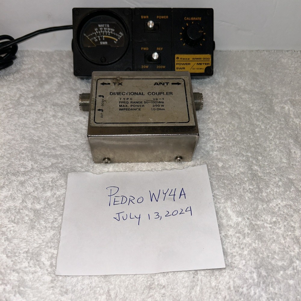 Swan WMM-200 VHF Wattmeter With Remote Coupler