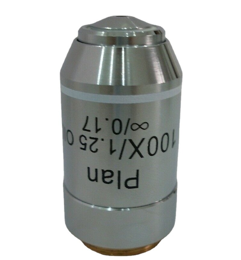 Microscope Objective Lens 100X /1.25 (Oil Spring) Infinity Plan Achromatic