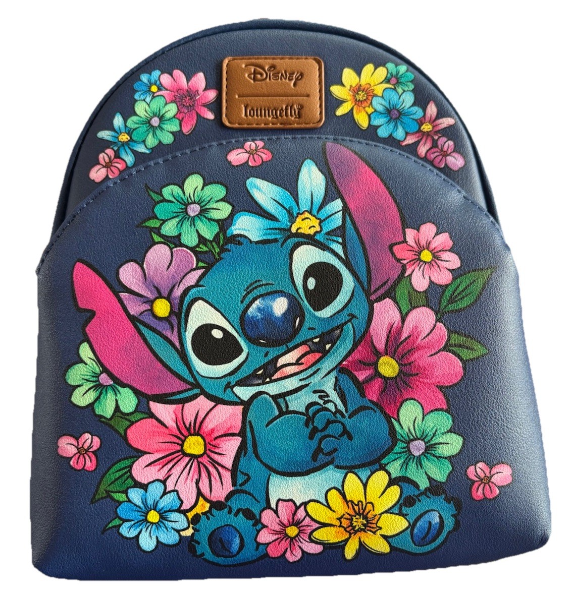 LOUNGEFLY DISNEY STITCH FLORAL MINI BACKPACK NWT