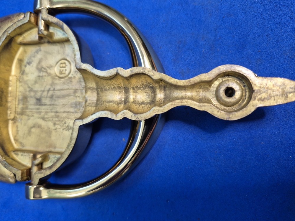 8" Brass American Eagle Door Knocker "EB"