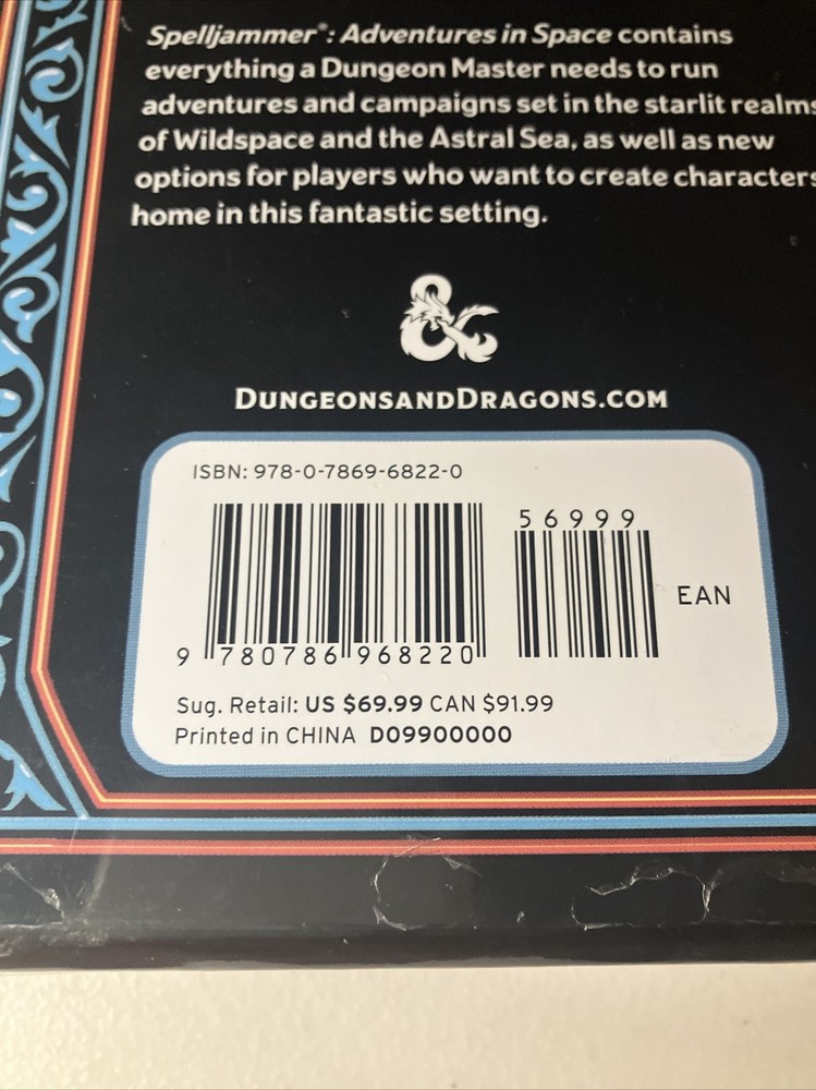 D&D 5E RPG: Spelljammer Adventures In Space