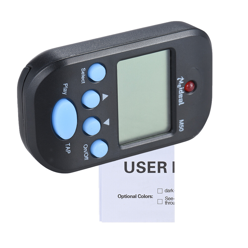 Clip on Digital Metronome Multifunctional Tempo Built-in Tap Function B7E1