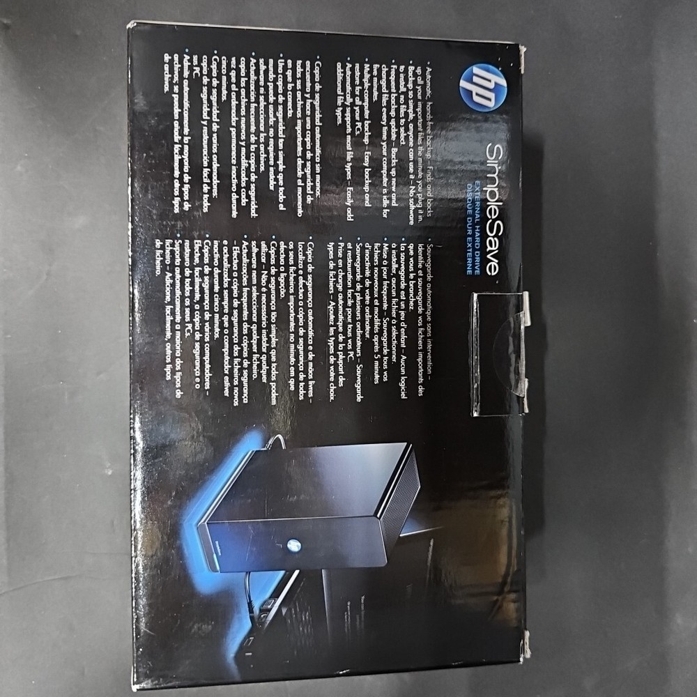 HP SimpleSave 1TB External USB 2.0 Back Up md1000h